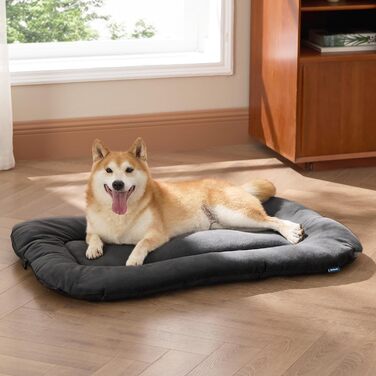 Кілимок для собак BEDSURE - м'який та зручний, 89x56 см, темно-сірий. Підходить для великих та середніх собак, з неслизькою основою.