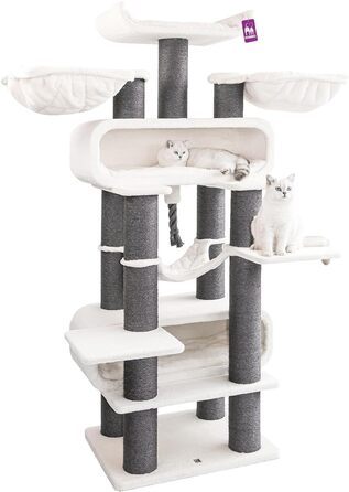 Драбина для котів Petrebels Maine Coon XXL, 210 см, з сизалю, бежева