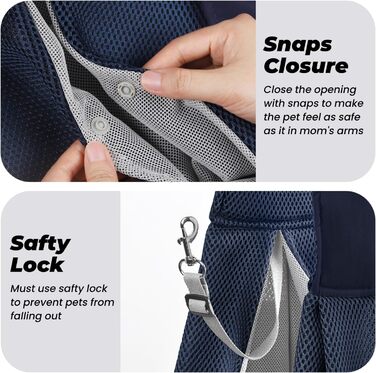 Сумка-переноска для собак та котів, блакитна, для подорожей