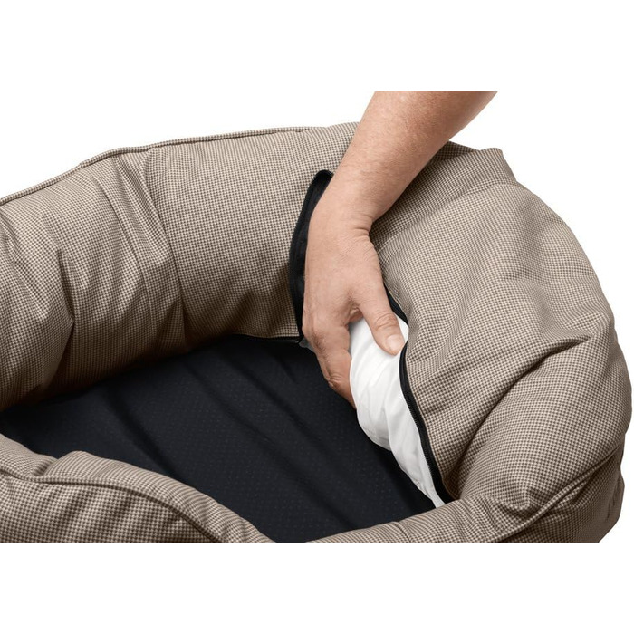 Софа для собак HUNTER Lancaster L, коричнева, 60 x 40 см