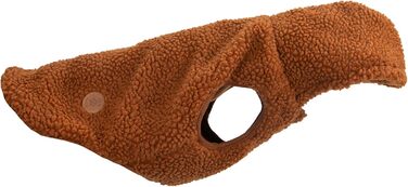 Пуловер для собак Ancol Teddy Sherpa з флісу, теплий та затишний, колір теракота, розмір L. З отвором для шлейки.