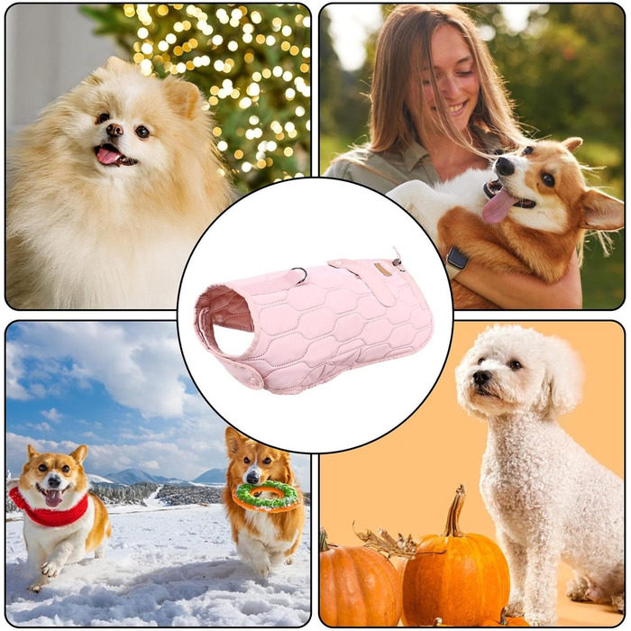 Зимовий одяг для собак: теплий, вітронепроникний зимовий жилет/манта для собак, комфортна куртка для маленьких, середніх та великих порід (сірий)