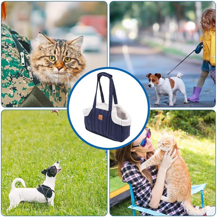 Переносна сумка для тварин: переноска для собак та котів, стильна сумка для подорожей, блакитна