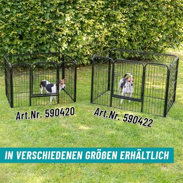 VOSS.PET Вольєр для цуценят XXL з ванною, огорожа для тварин, вольєр для дрібних тварин 108x73x70 см