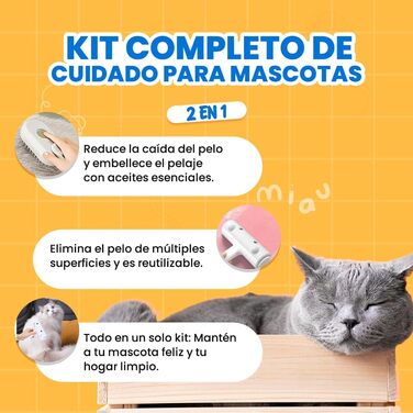 Парова щітка для котів та видалення шерсті: щітка для котів та собак з парою, щітка для видалення шерсті для тварин, парова щітка для тварин, щітка для шерсті, щітка для домашніх тварин