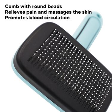 Набір щіток для грумінгу домашніх тварин NFNSIG: щітка Slicker для собак та котів, самоочисна, для масажу та видалення шерсті