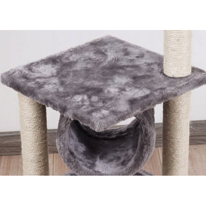 Когтеточка для котів Omna, бежева, сизаль, 61-100 см, 5 рівнів