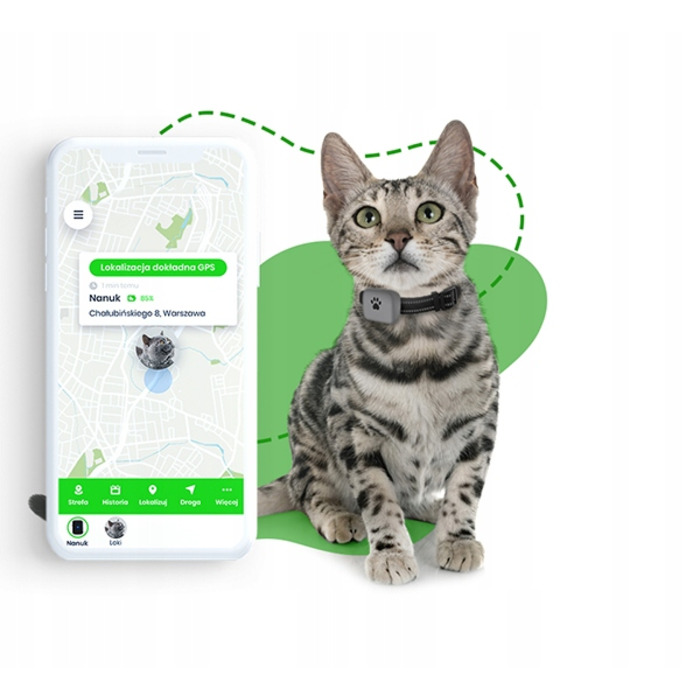 GPS-трекер для котів та собак: нашийник з додатком (українська/польська мова)