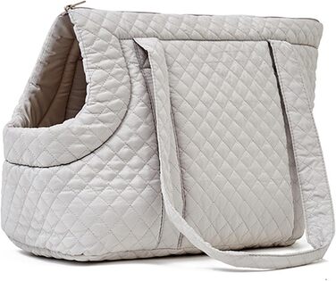 Сумка-переноска для цуценят, легка переноска для тварин, мила сумка для домашніх тварин, переноска для собак, сумка-переноска для собак, маленька сумка через плече для собак, сірого кольору, дозволена авіакомпаніями