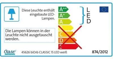 Акваріум біOrb CLASSIC 15 LED, 15 л, комплект з LED підсвіткою, фільтром та акриловою чашею