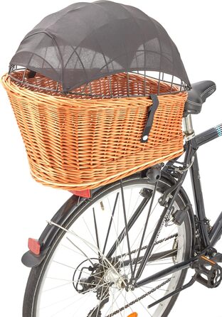 Сонцезахисний тент для велосипедного кошика для собак Tigana – захист від сонця UV 40+, екологічний, дихаючий, мікрофібра, легко встановлюється, легкий та компактний