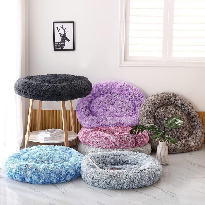 Кругле ліжко для собак 