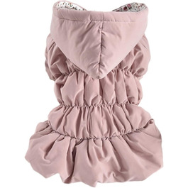 Теплий зимовий костюм для собак з капюшоном. Рожевий, XS. Підходить для чихуахуа, йоркширських терьєрів.