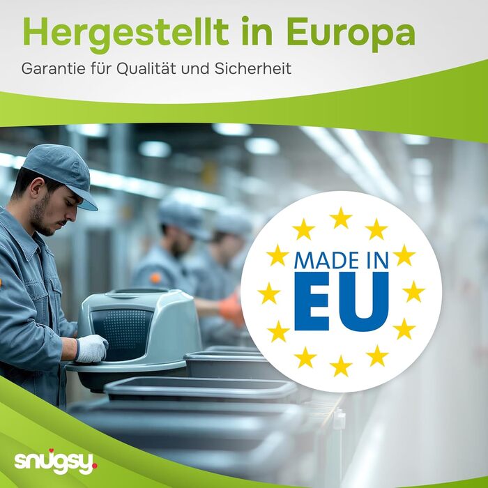 Транспортна переноска для кота Snugsy - Автомобільна переноска для котів з ручкою та затискачами - Пластикова переноска 49x34x32 см сірого та кремового кольору