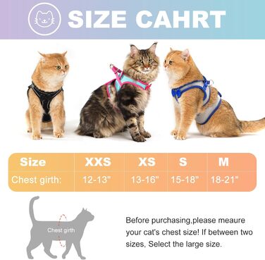 Шлейка та поводок для котів, набір для прогулянок на вулиці, антивислизаюча, регульована, з м'якої дихаючої сітки, легка шлейка для маленьких собак, цуценят, кроликів, чорного кольору