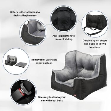 Автокрісло для собак TRIXIE Cabrio Deluxe - переносна клітка, 50x40x50 см