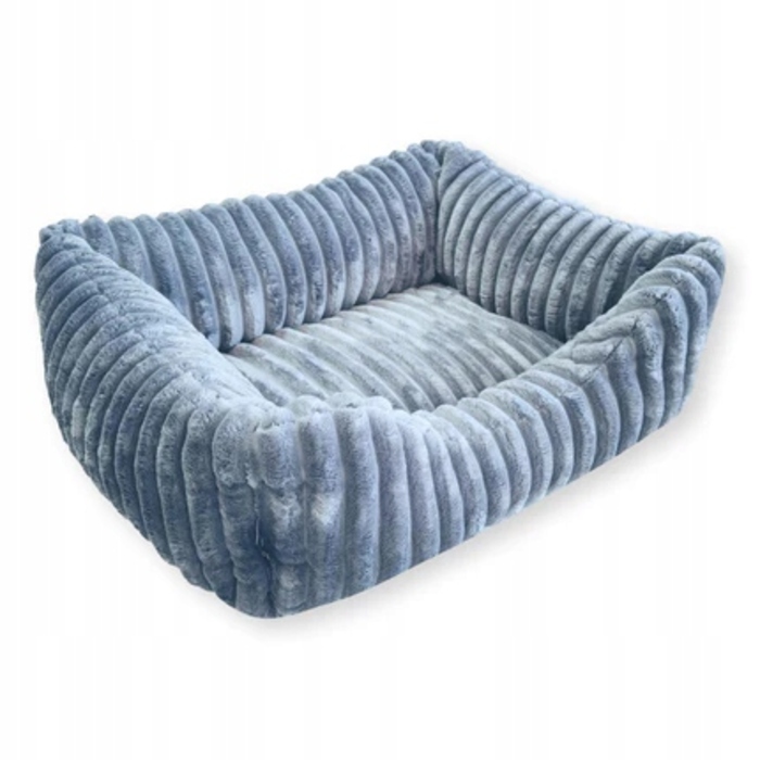 Плюшеве лежак для собак BELLA, 90x70 см, Графітовий