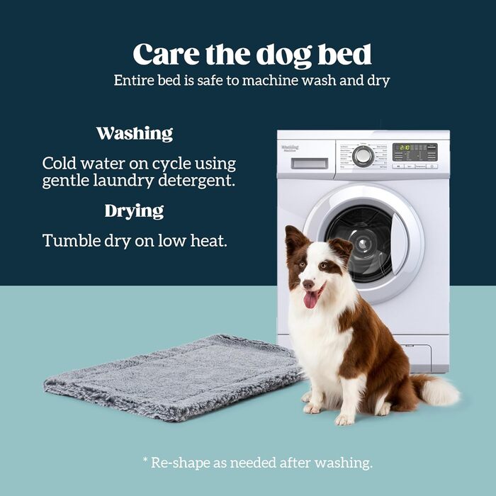 Міцне ліжко для собак Stoutwool - стійке до гризіння, для маленьких порід, 58x41x5 см, сірий