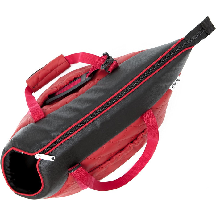 Сумка-переноска для собак та котів, екошкіра, до 2,5 кг, червона