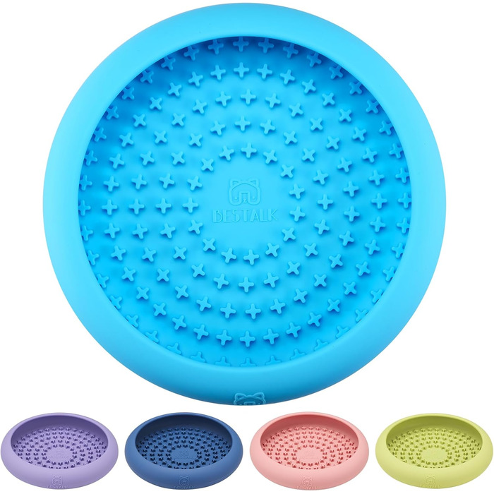Нічна годівниця для собак Bestalk: повільне годування, зменшення тривоги, силіконова годівниця з антиковзним покриттям, BPA-free, для ігор, блакитна
