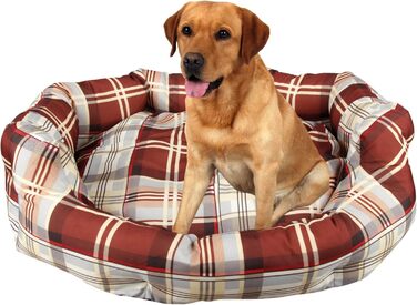 М'яке ліжко для котів та собак середніх розмірів Bestlivings, ліжко для тварин, зносостійке, миється, різні дизайни (80x65 см, клітинка)
