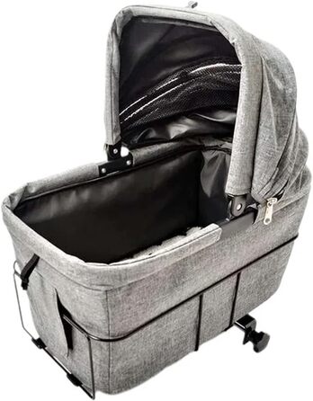 Фahrradkorb für Hunde Klappbarer Kleiner Haustier-Katzenträger-Hundekorb-Fahrrad Mit Abnehmbarem Rücksitz Für Fahrrad-Hinterradkorb Groß Bike Pet Carrier 01