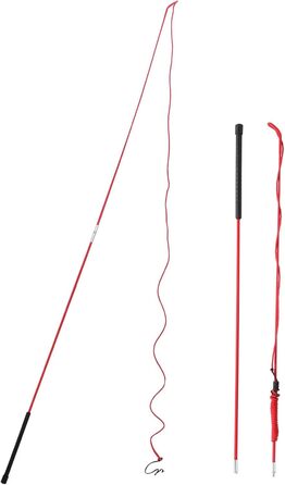 Навчальний бамбуковий жезл для собак та коней, 1,5 м та 1,8 м, роздільний (червоний)