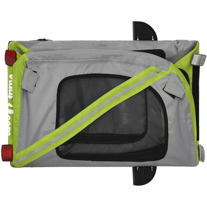 Ферштрайт (Festnight) Причіп для велосипеда, переноска для собак, 30 кг, 124 x 53 x 53 см, зелений