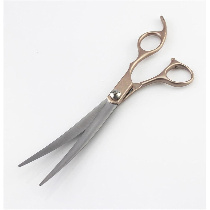 Професійний набір ножиць для грумінгу собак RWRAPS 7 дюймів з золотим руків'ям (ефектні ножиці)