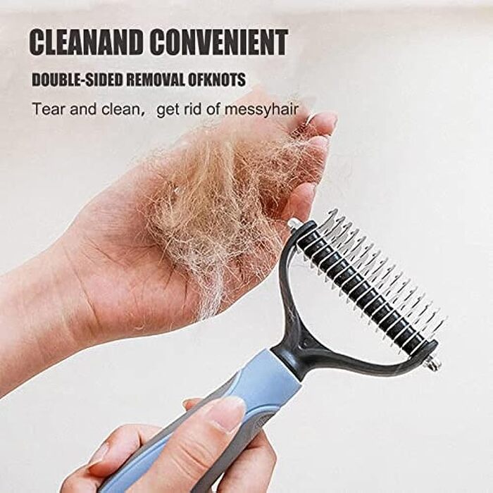 Бурштук для собак та котів EdirFtra, щітка для грумінгу, видалення підшерстка, 17 * 9 см