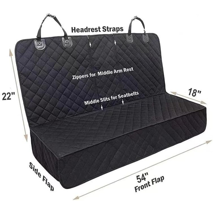 Захист для заднього сидіння автомобіля для собак Volkswagen Tiguan (2016+), вологостійкий, антиковзний, захист від подряпин