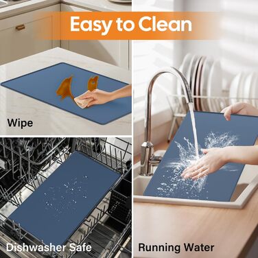 Силіконовий килимок для годування собак та котів з піднятими бортиками, неслизький, водонепроникний (Сірий, S)