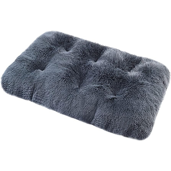 М'яке ліжко для собак у вигляді квадрата, середнього розміру, сірого кольору (122x83 см) - ліжко-софа для собак та котів, миється