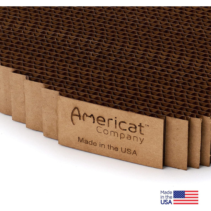 Кігтеточка для котів Americat XL з картону, з обох сторін, міцна, без ворсу, довговічна