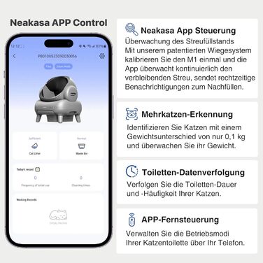 Автоматичний туалет для котів Neakasa M1 XXL темно-сірий