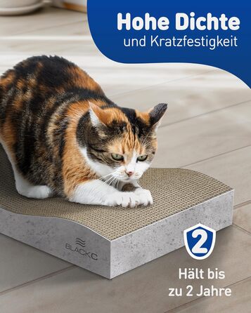 BLACKC® XXL Когтеточки для котів з високоякісного картону, 2 шт, 58x27x6,5 см