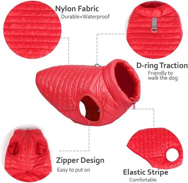 Зимовий одяг для собак: перевертається, теплий, водонепроникний, вітронепроникний, з пуховою підкладкою, для малих та середніх собак, сірий, розмір XL