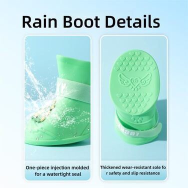 Зимовий теплий теплий одяг для собак з антиковзними підошвами, 4-8 кг, водонепроникний, оливковий зелений