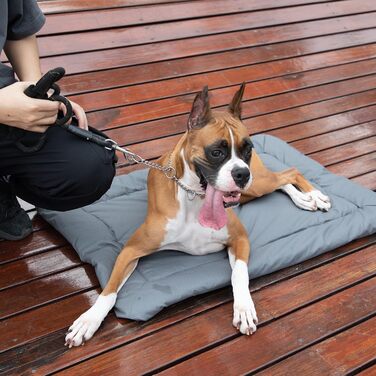 Складане водонепроникне ліжко для собак, матрац, килимок для собак для подорожей, кемпінгу, на вулицю, з антиковзною основою, 90x60 см