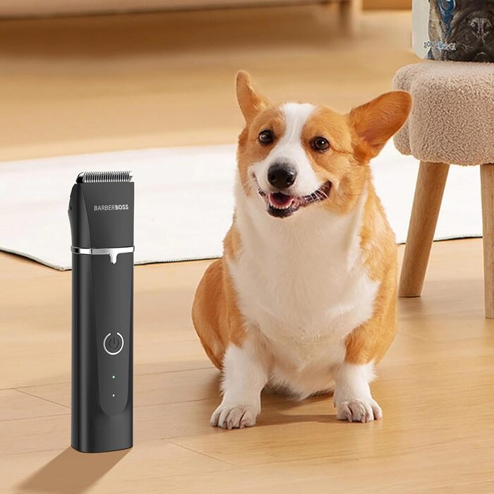 Професійний набір для стрижки собак та котів BarberBoss: бездротові стригучі машинки з керамічним лезом, для густого та жорсткого хутра, водонепроникні