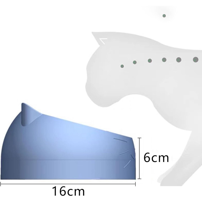 Набір мисок для котів з нержавіючої сталі, 3 шт., 15° нахил, 400 мл, для корму та води, знімні миски для котів та собак