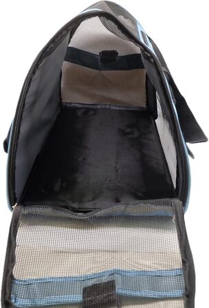 Переноска для котів та собак, м'яка, портативна, складана, бірюзова (Mittel-Blau)