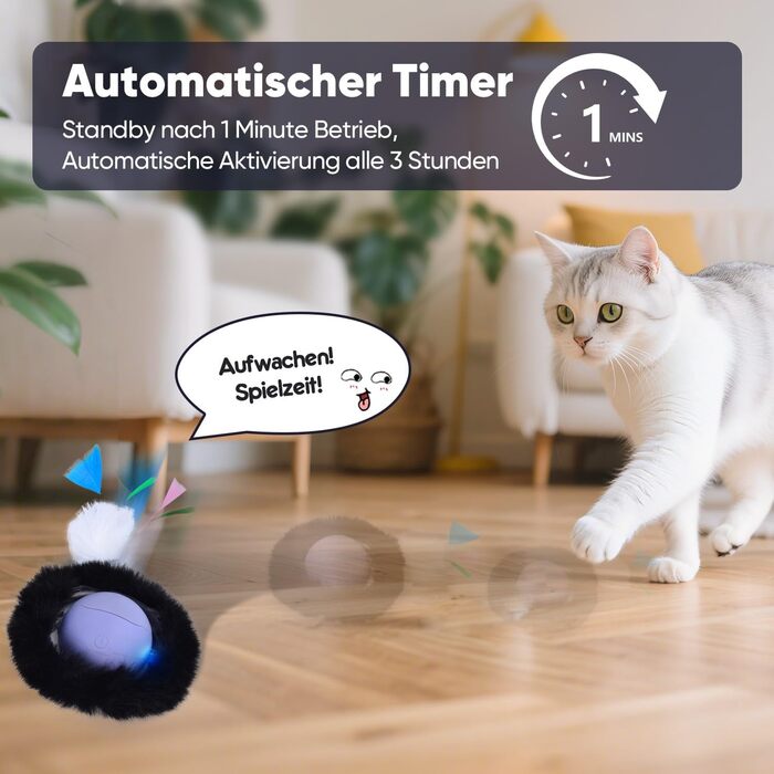 Іграшка для котів GoldenSun: м'ячик-дзига з дзижчанням, килимок з мишками, 5-лочкове хованки, блакитний колір