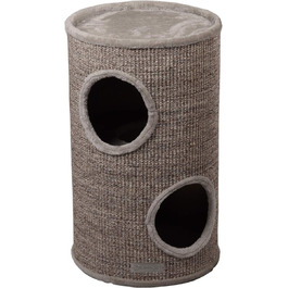 Дряпка для котів Flamingo Greta S: 2 яруси, сизаль та плюш, 60x35 см