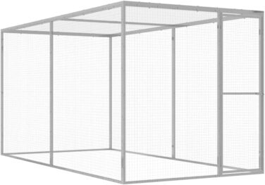 Вольєр для котів vidaXL 3x1,5x1,5 м, оцинкована сталь