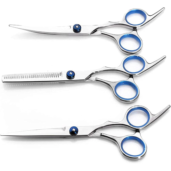 Набір професійних ножиць для грумінгу тварин 4 в 1 (набір ножиць для собак, котів) – нержавіюча сталь