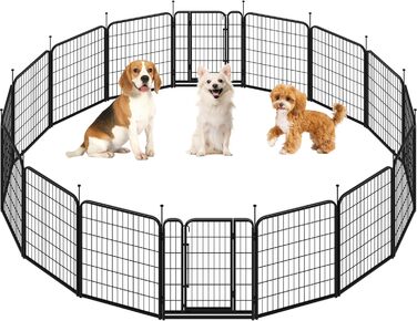 Вольєр для собак Yaheetech 16-ти частинний, 80 см, для квартири та саду, збірка без інструментів