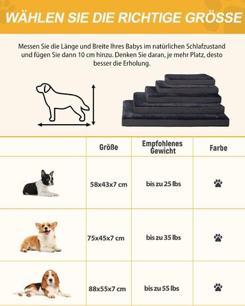 Ортопедичний лежак для собак, лежанка-кінець для собак середніх порід, водовідштовхувальний килимок з штучної шкіри, внутрішній/зовнішній килимок для собак, кошик для собак, матрац для собак, 88x55x7 см, темно-сірий