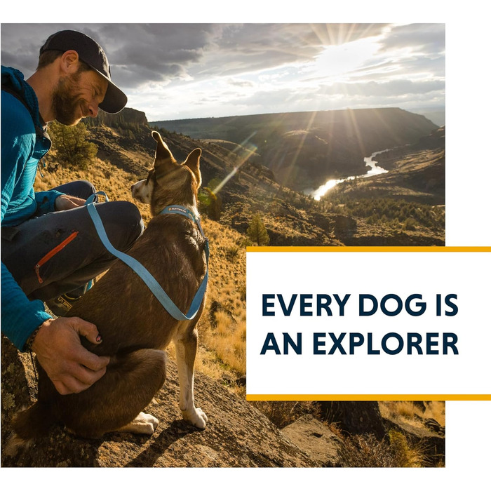 Нашийник для собак Ruffwear Hi & Light, ультраміцний та легкий, сірий Базальт, 51-66 см