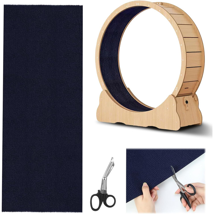 Килимок для дряпання котів, 200х40 см, темно-синій, на стіну, килимок для кігтів